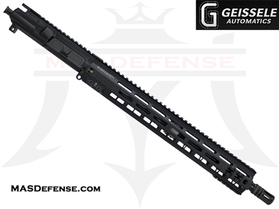 16" 300 BLACKOUT BARRELED UPPER - GEISSELE SUPER MODULAR MK4 15" M-LOK RAIL - CARBINE GAS