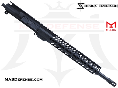 16" 300 BLACKOUT BARRELED UPPER - SEEKINS NOXS M-LOK 12.87" RAIL - CARBINE GAS