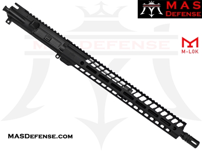 16" 5.56 / .223 AR-15 BARRELED UPPER - MAS DEFENSE NERO 15" M-LOK RAIL