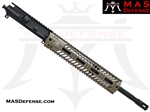 16" 5.56 / .223 AR-15 BARRELED UPPER - MAS DEFENSE SQUADRON 12" LIGHTWEIGHT QUAD RAIL - FDE