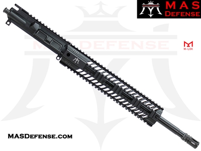 16" 9MM Blackout Barreled Upper - MAS Squadron 12" Lightweight Quad Rail