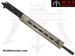 18" .223 WYLDE AR-15 BARRELED UPPER - MAS DEFENSE SQUADRON 15" LIGHTWEIGHT QUAD RAIL - FDE - BALLISTIC ADVANTAGE BARREL