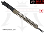 18" 5.56 / .223 AR-15 BARRELED UPPER - MAS DEFENSE NERO 15" M-LOK RAIL - FDE - BALLISTIC ADVANTAGE BARREL