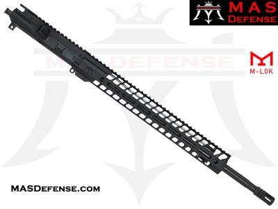 20" .223 WYLDE AR-15 BARRELED UPPER - MAS DEFENSE NERO 15" M-LOK RAIL - BALLISTIC ADVANTAGE BARREL