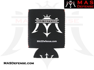 MAS DEFENSE KOOZIE - BLACK LOGO