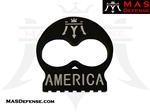 TWO FINGER KNUCK - AMERICA - BLACK ANODIZED