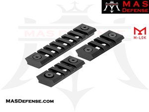 M-LOK (2) 3 SLOT AND (1) 7 SLOT RAIL SECTION KIT