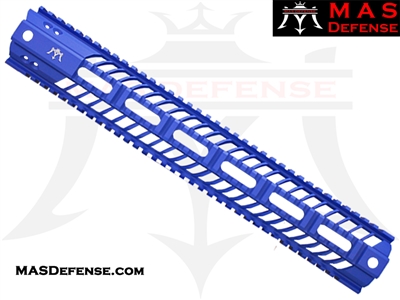 MAS DEFENSE 15" SQUADRON LIGHTWEIGHT QUAD RAIL - NAVY BLUE