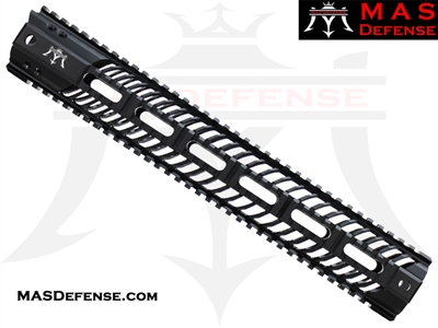 MAS DEFENSE 15" SQUADRON LIGHTWEIGHT QUAD RAIL - BLACK