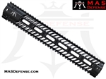 MAS DEFENSE 15" SQUADRON LIGHTWEIGHT QUAD RAIL - BLACK