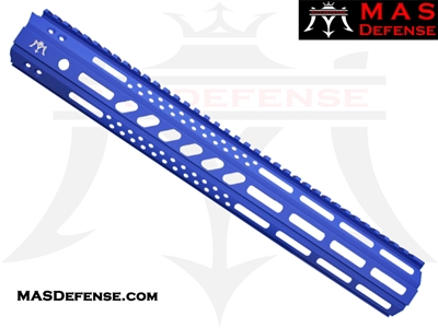 MAS DEFENSE 15" MW8 OCTAGON M-LOK AR-15 RAIL -  NAVY BLUE