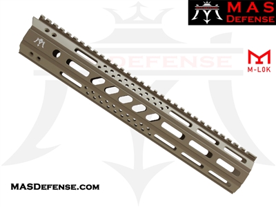 ***BLEM*** MAS DEFENSE 12.62" MW8 OCTAGON M-LOK AR-15 RAIL - FDE