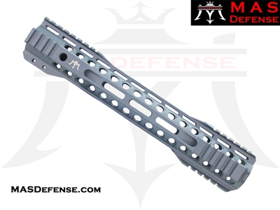 MAS DEFENSE 12.62" RIDGELINE M-LOK AR-15 QUAD RAIL - STEALTH GRAY GREY