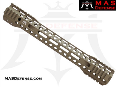 ***BLEM*** MAS DEFENSE 15" RIDGELINE M-LOK AR-15 QUAD RAIL - FDE