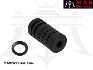 Tan Competition 1/2x28 TPI Thread Skeleton Muzzle Brake