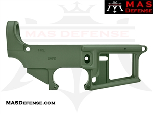 80% SKELETON SKELETONIZED FORGED LOWER RECEIVER - AR-15 80 PERCENT 80 % AR15 AR 15 - OD GREEN (ODG)