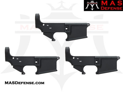 3 PACK 80% FORGED LOWER RECEIVER - AR-15 80 PERCENT 80 % AR15 AR 15 GHOST GUN