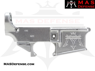 80% FORGED LOWER RECEIVER AR-15 - RAW MAS LOGO