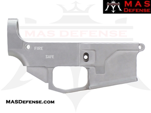 80% BILLET LOWER RECEIVER AR-15 - BLASTED MATTE - AR-15 80 PERCENT 80 % AR15 AR 15 WHITE