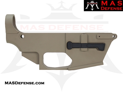 80% BILLET LOWER RECEIVER GLOCK 9MM AR-9 - FDE FLAT DARK EARTH CERAKOTE 80 PERCENT 80 % AR15 AR-15