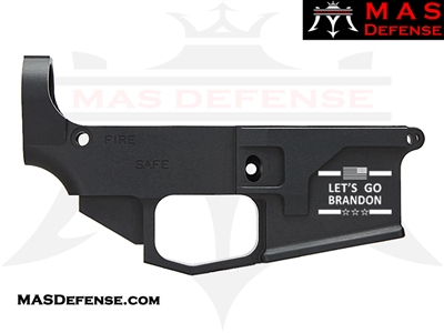 80% BILLET LOWER RECEIVER - AR-15 80 PERCENT 80 % AR15 AR 15 - LET'S GO BRANDON