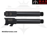 MAS DEFENSE 9MM 416R STAINLESS STEEL BARREL - GLOCK 19 FITMENT - MELONITE NITRIDE - THREADED