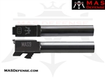 MAS DEFENSE 9MM 416R STAINLESS STEEL BARREL - GLOCK 19 FITMENT - RADIANT BLACK (DLC)
