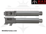 MAS DEFENSE 9MM 416R STAINLESS STEEL THREADED BARREL - GLOCK 19 FITMENT - MATTE GRAY PVD