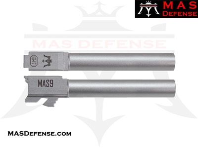 MAS DEFENSE 9MM 416R STAINLESS STEEL BARREL - GLOCK 17 FITMENT - MATTE GRAY PVD