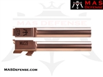 MAS DEFENSE 9MM 416R STAINLESS STEEL BARREL - GLOCK 17 FITMENT - RADIANT BRONZE (ROSE GOLD)