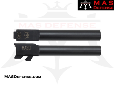 MAS DEFENSE 9MM 416R STAINLESS STEEL CONVERSION BARREL - GLOCK  22 FITMENT - MELONITE NITRIDE