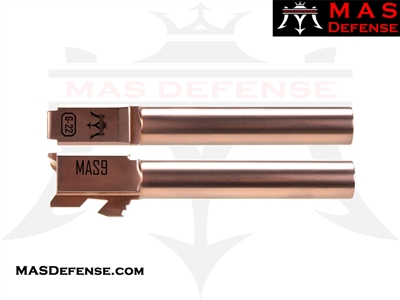 ***BLEM*** MAS DEFENSE 9MM 416R STAINLESS STEEL  CONVERSION BARREL - GLOCK 22 FITMENT - RADIANT BRONZE (ROSE GOLD)