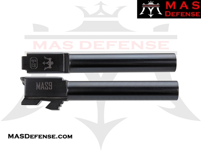 MAS DEFENSE 9MM 416R STAINLESS STEEL CONVERSION BARREL - GLOCK 22 FITMENT - RADIANT GRAY (DLC)