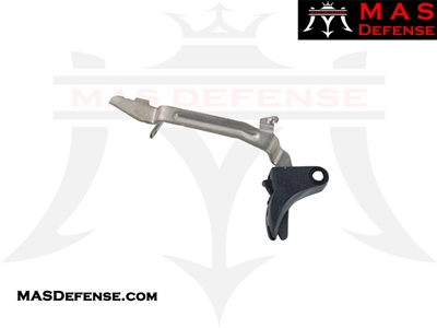 MAS DEFENSE GLOCK GEN 3 FITMENT TRIGGER BAR - SMOOTH FACE POLYMER80 P80 17, 19, 22, 23, 26, 27, 31, 32 or 33 style frame.