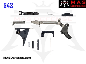 MAS DEFENSE 9MM GLOCK 43 SINGLE STACK FITMENT FRAME PARTS KIT - G43 LPK PF9SS BK9SS