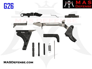 MAS DEFENSE 9MM GLOCK 26 GEN 3-4 FITMENT FRAME PARTS KIT - SUB-COMPACT G26 LPK PF940SC BK940SC