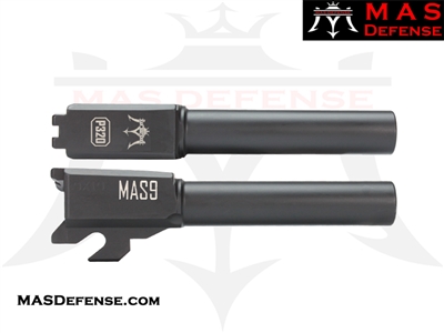 MAS DEFENSE 9MM 416R STAINLESS SIG P320 COMPACT / CARRY BARREL - MELONITE NITRIDE