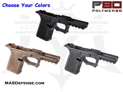 3 PACK POLYMER80 80% POLYMER LOWER RECEIVER - P80-PF940CV1 - GLOCK 19/23 P80-BKC COMPACT GLOCK 19 GLOCK 23 G19 G23