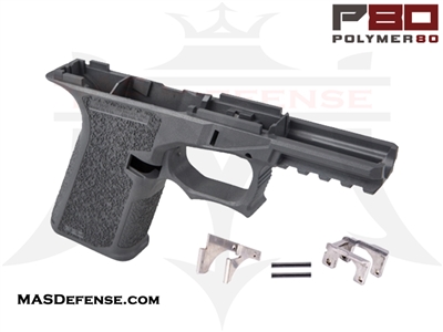 POLYMER80 80% POLYMER LOWER RECEIVER GLOCK 19/23 FITMENT - GRAY GREY - P80-PF940CV1-GRY