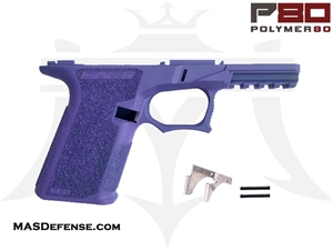 POLYMER80 80% POLYMER LOWER RECEIVER GLOCK 19 FITMENT - BRIGHT PURPLE - P80-PF940CV1-CKBRPUR GCA COMPLIANT 76% BRIDGE FRAME