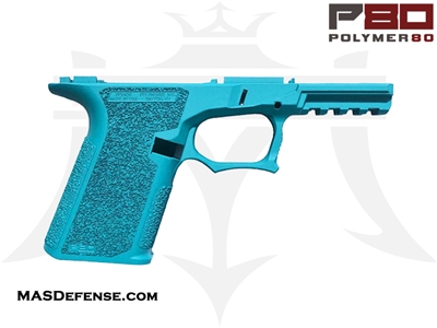 POLYMER80 80% FRAME ONLY COMPACT G19 / G23 PF940C P80-BKC - CERAKOTE AZTEC TEAL TURQUOISE P80 GLOCK 19 GLOCK 23