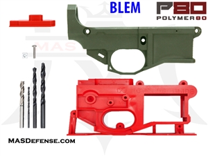 ***BLEM*** POLYMER80 AR15 G150 80% POLYMER LOWER RECEIVER KIT ODG- P80-NKIT-ODG OD-GREEN