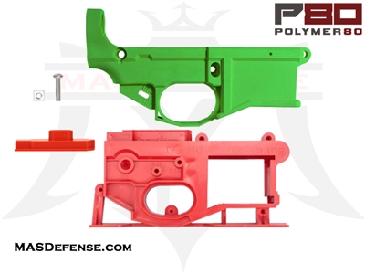 POLYMER80 AR15 G150 80% POLYMER LOWER RECEIVER KIT ZOMBIE GREEN - P80-NKIT-ZGN