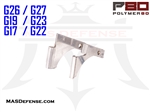 POLYMER80 PF-SERIES REAR RAIL AND PINS COMPACT G19 / G23 / P80-940CV1 / P80-BKC - P80-PF940-RRM - GLOCK 19 GLOCK 23 9MM 40S&W P80-PF940CV1-BLK P80-PF940C-LBRS-RRM