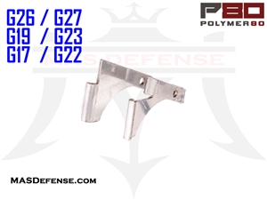 POLYMER80 PF-SERIES REAR RAIL AND PINS COMPACT G19 / G23 / P80-940CV1 / P80-BKC - P80-PF940-RRM - GLOCK 19 GLOCK 23 9MM 40S&W P80-PF940CV1-BLK P80-PF940C-LBRS-RRM