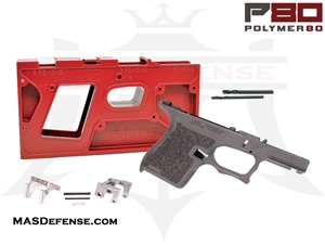 POLYMER80 80% PISTOL FRAME KIT WITH JIG SUB-COMPACT G26 / G27 PF940SC P80-PF940SC-COB - COBALT + JIG Glock 26 Glock 27 P80