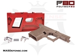 POLYMER80 80% PISTOL FRAME KIT WITH JIG SINGLE STACK G43 PF9SS P80-PF9SS-FDE - FLAT DARK EARTH + JIG Glock 43 P80