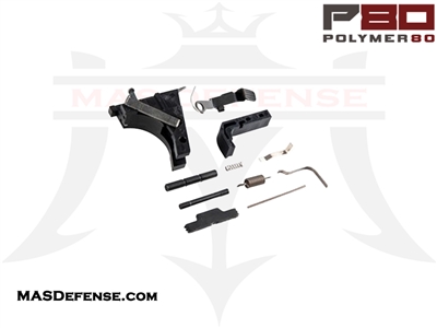 POLYMER80 9MM GEN3 GLOCK FITMENT FRAME PARTS KIT (NO P80 TRIGGER) - P80-PFP-FLTKIT LPK LOWER PARTS KIT GLOCK 17 GLOCK 19 GLOCK 26 GLOCK 34