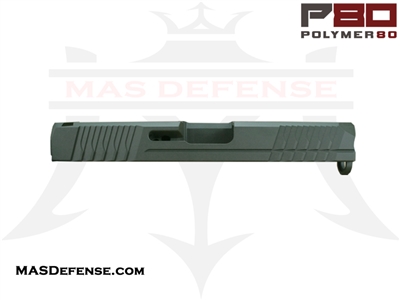 POLYMER80 9MM STRIPPED SLIDE GLOCK 19 FITMENT GEN 3 P80 PF940C P80-BKC - CERAKOTE OD GREEN MPN: P80-PS9C-STD-BN-CKODG COMPACT G19