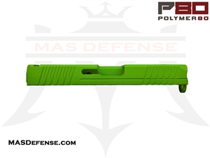 POLYMER80 9MM STRIPPED SLIDE GLOCK 19 FITMENT GEN 3 P80 PF940C P80-BKC - CERAKOTE ZOMBIE GREEN P80-PS9C-STD-BN-CKZBGRN P80-PS9C-STD-BN P80 COMPACT G19